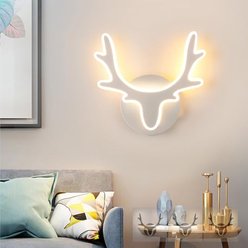 LED Cabeza de Ciervo Apliques de Pared Modernos 3000K 4000K 6000K Regulables