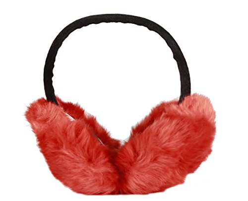 Image of FabSeasons Faux Fur Winter Outdoor Accessory Foldable Ear Muffs /Warmer for Girls & Women for protection from Cold, Ideal Head /Hair Accessory during winters