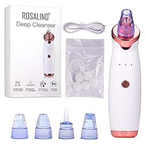 Mee-eterverwijderaar, met 5 verwisselbare schoonheidskoppen, mee-eters, poriënreiniger, 3 modi, vacuüm, mee-eters, USB…