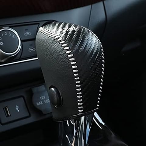 XITER Leather Gear Shift Knob Cover Protector Trim Automatic Transmission Interior Accessories for Nissan Altima 2013-2018(Not Fit 2.5SR/3.5)-Carbon Fiber Cover