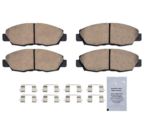 Image of HUSCH D465 Front Ceramic Brake Pads Kit Fit For Honda Accord 1998-2002, For Acura EL 1997-2005