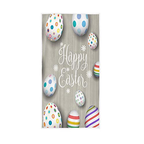 senya Easter Towels, Easter Eggs On Wood Highly Absorbent Hand Towels for Bathroom senya Easter Towels, Easter Eggs On Wood Highly Absorbent Hand Towels for Bathroom