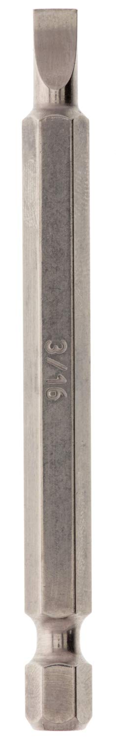 Bit - Electroless Nickel Plated, Slotted, 3” Long, 3/16”