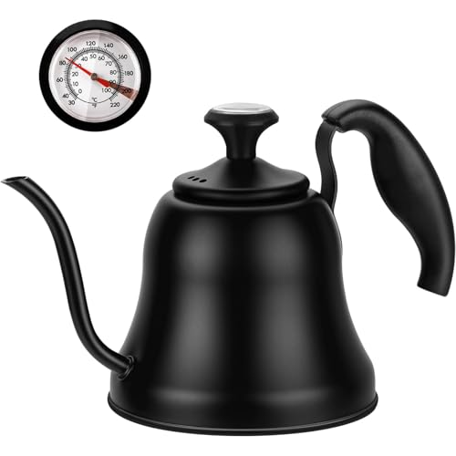 Chefbar Tea Kettle with Thermometer Stovetop Gooseneck Kettle 28oz 0.8L