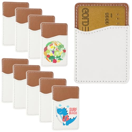 Fundas traseras para tarjetas de identidad de cuero sintético