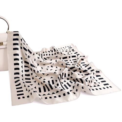 STARWHISPER 100% Pure Mulberry Silk Square Scarf27 x27 Lightweight Neckerchief Hair Scarf Headscarf Night Sleeping4