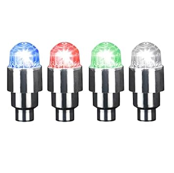 Olmeo 7 colors led wheel light car tyre tire valve lights for Toyota Yaris