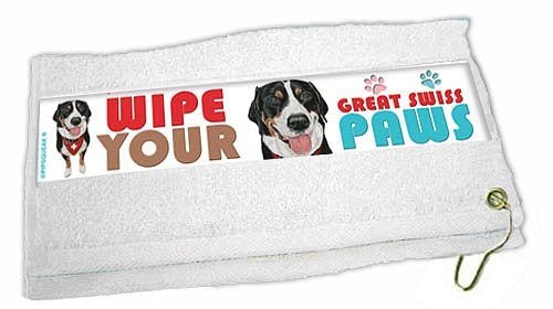PIPSQUEAK PRODUCTIONSGreater Swiss Mountain Dog Paw Wipe Towel