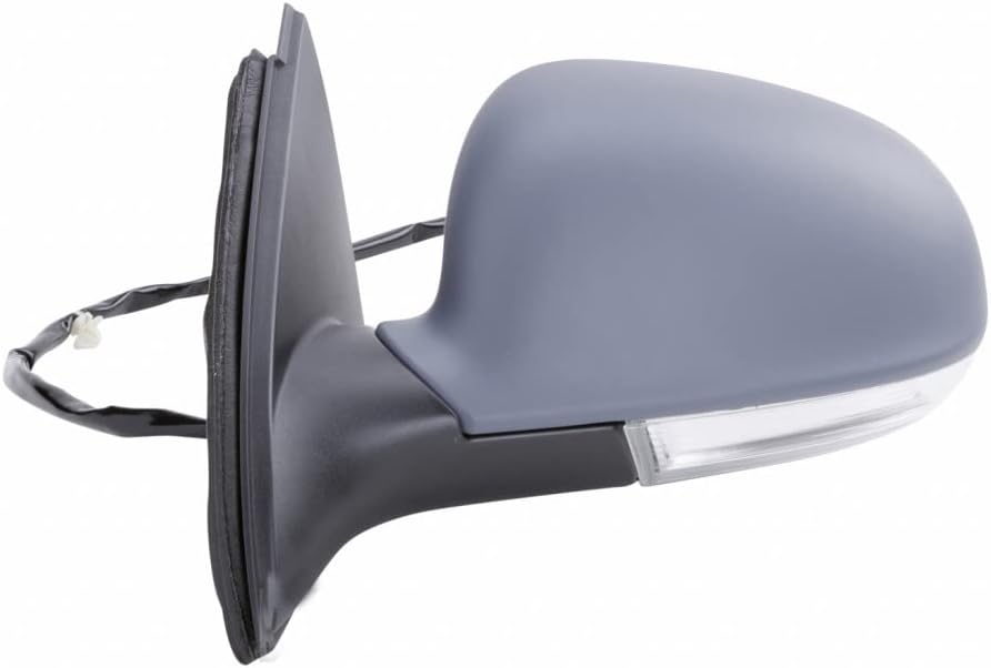 For Volkswagen Jetta 2005 06 07 08 09 2010 Door Mirror Driver Side | Power | Heated | w/Signal Light | w/Puddle Light | Paint To Match | Replacement For 1K1 857 507 BH 9B9 | VW1320123
