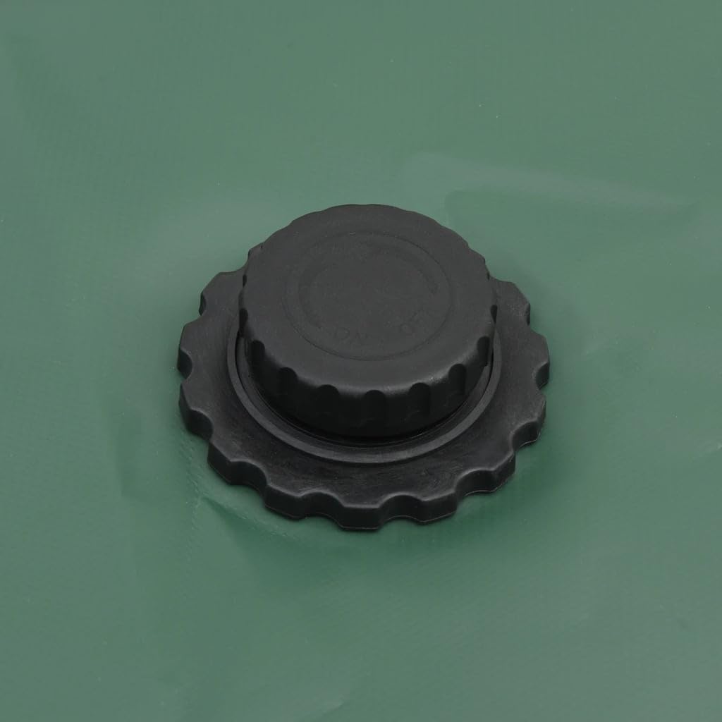 Depósito de agua plegable con grifo, 360 L, PVC, rectangular, 100 x 72 x 50 cm, resistente, ligero, para riego de jardín, riego de césped, camping con parches de reparación y conexión para