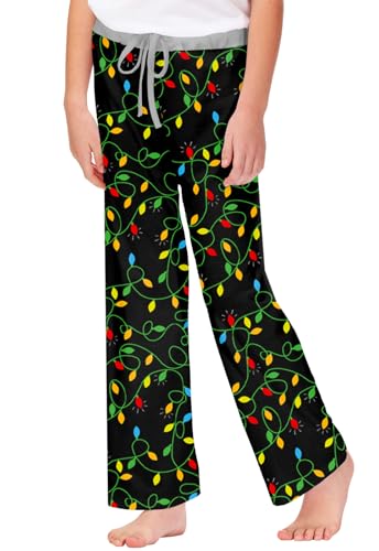 Image of Remimi Girl Boy Plaid Pants Drawstring Summer Casual Loose Bottoms 5-14 Years
