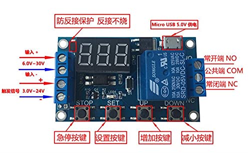 Module de relais 1 voie à arrêt de déclenchement programmable et précis - 2