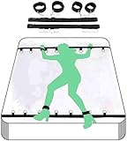 Bed Restraint for Queen Sized Bed Bondaged Bed Restraints Belts for Wrists and Ankles for Couples Sex Tie up BDSM Hand Leg Cuffs Ankle Wrist Resistance Handcuff Bracelets for Women for Adults Sweater