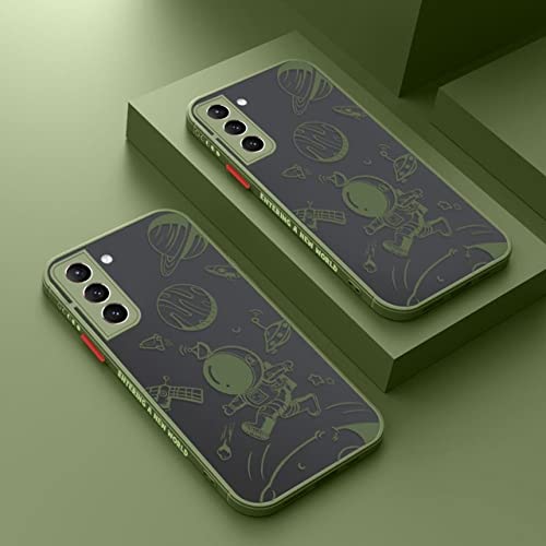 Coque rigide Samsung S21 FE A52 astronaute anti-rayures et mate