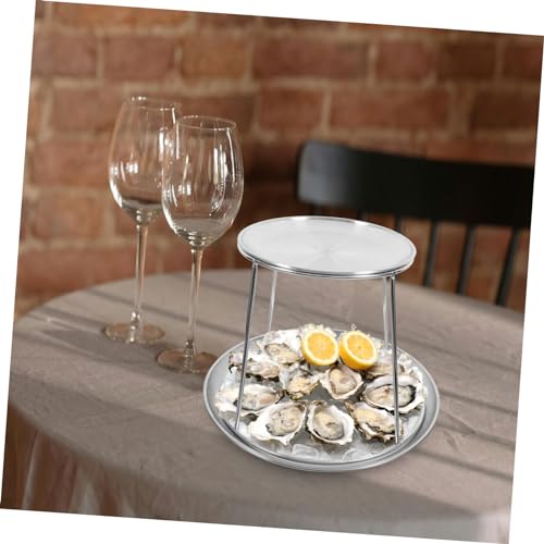 Assiette acier inoxydable double pour économiser l'espace de fête - 7