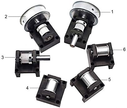Gear Base Set Metal Parts Machine Mechanical Parts for DIY Laser Engraving Cutting Machine (Style 4)