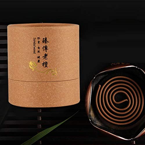 Taotenish 48Pcs Coil Incenses Spiral Coil Incense Fragrance For Home Office Relaxing Yoga Meditation - Old Sandalwood #TOP3