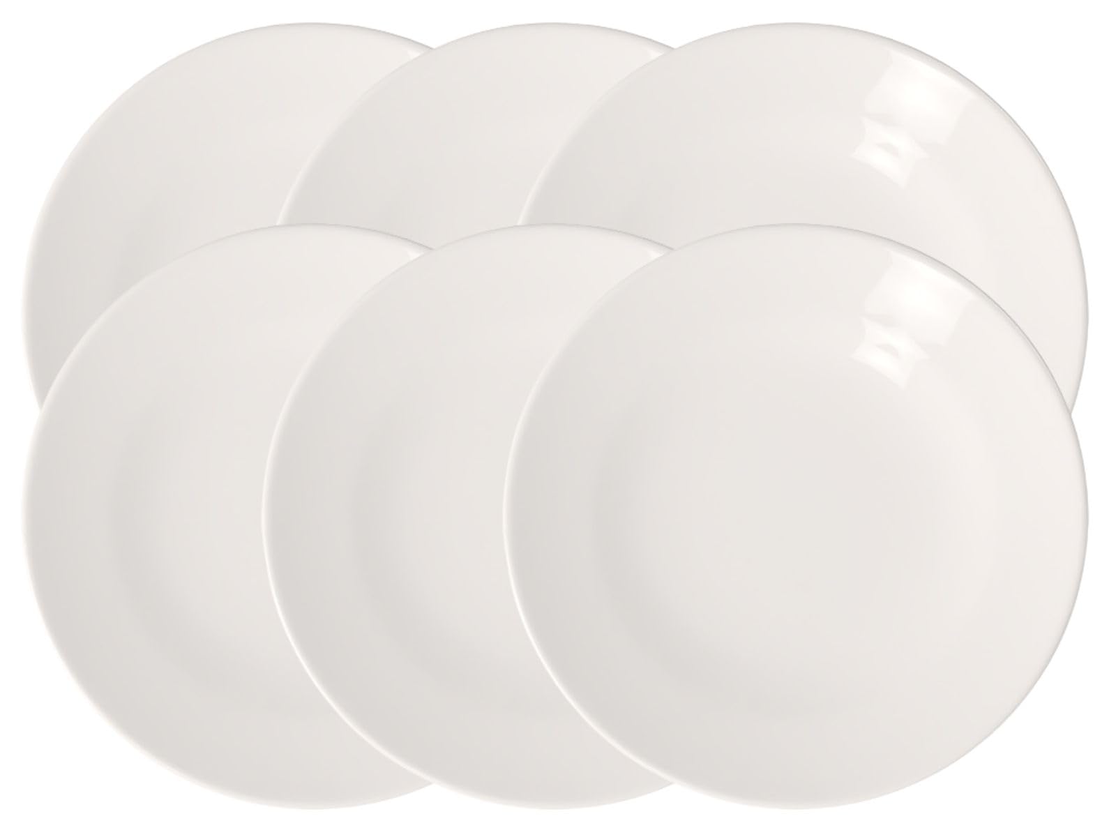 Villeroy & Boch for Me talerz na chleb 6 sztuk nr 1041532660 i zestaw 4 słomek ze stali nierdzewnej EKM Living