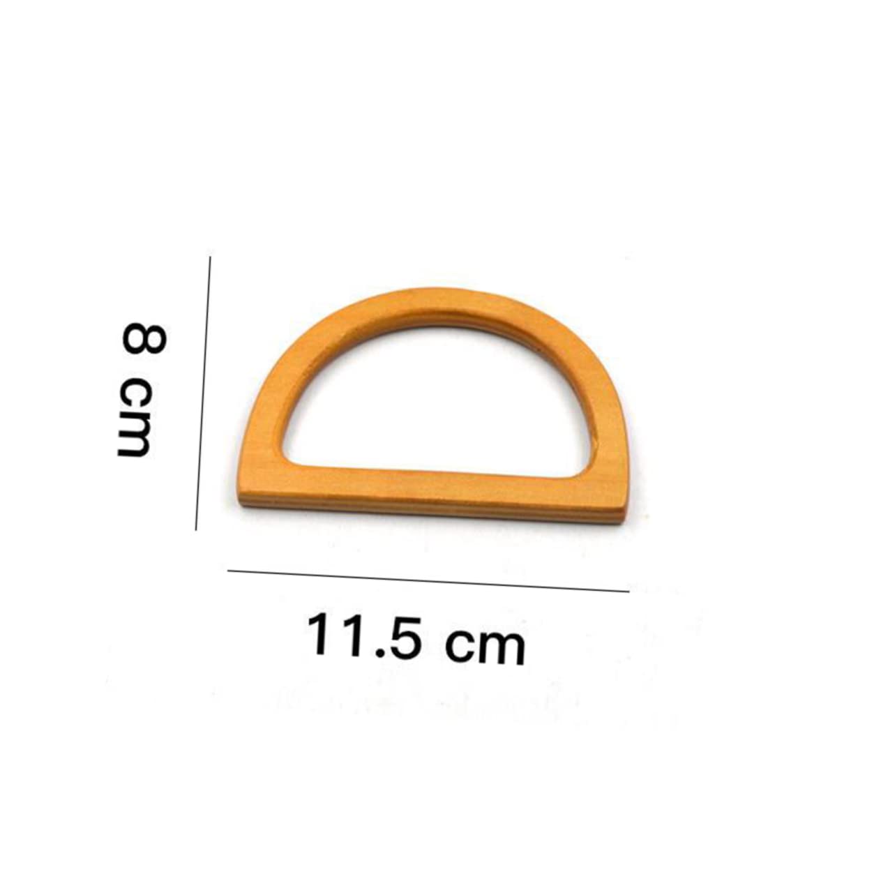 20 Piezas monedero de madera asas de bolsa de repuesto monedero de cuero mochila de mano asas de madera maciza para bolsos accesorios de bolso de bricolaje bolsas Bambú