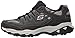 Skechers mens Afterburn M. Fit fashion sneakers, Charcoal/Black, 10 US