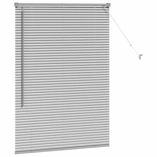Persiana veneciana de aluminio regulable de 130x85 cm para un control total de la claridad 6