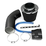 Kit Universal de Fluxo Potência Tubo Indução Ar Frio para Carro Alumínio Ingestão Corrida Automobilística com Mangueira e Peças Montagem