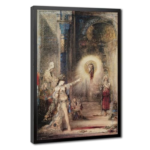 Impression sur toile Gustave Moreau L'Apparition chef-d'œuvre WCYB avec cadre suspendu