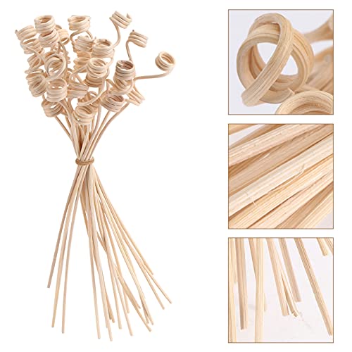 Lurrose 20 stks Diffuser Sticks Geur Diffuser Staven Aroma Olie Diffuser Accessoires Natuurlijke Rotan Hout Vervanging… - Image 6