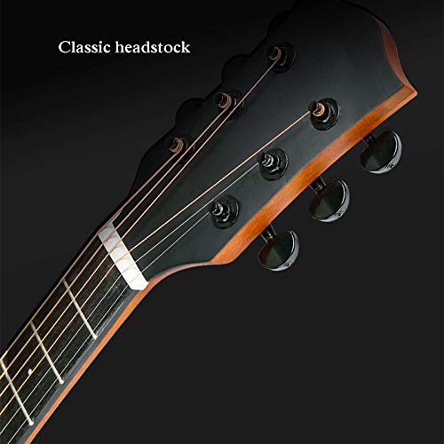 AWJK Guitare de Guitare Acoustique Classique de Taille complète et Guitare Junior,Marron - Les Beatles, Paul McCartney, John Lennon, RIngo Starr, George Harrison AWJK Guitare de Guitare Acoustique Classique de Taille complète et Guitare Junior,Marron – Image 3