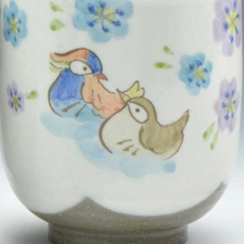 Amazon | 京焼 清水焼 組湯呑 夫婦湯呑み 2客セット 花おしどり UKH959
