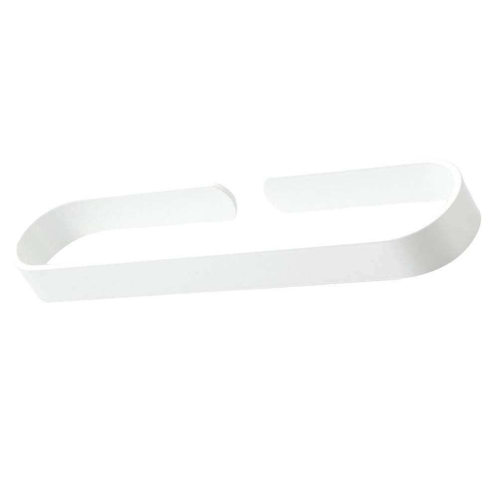 SOVORM Toallero de Acero Inoxidable con aro Negro para baño, toallero de Pared, Accesorios de baño (Negro, 40 cm) Toallero de Pared (Blanco, 40 x 7 cm) The New