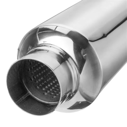 Tubo de escape premium en acero inoxidable con punta de silenciador de 63 mm