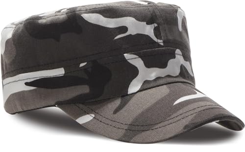 Image of Unisex Basic Cadet Army Caps Everyday Military Style Hat