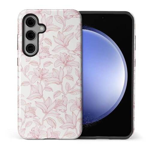 Coque Samsung S25 Plus hybride antichoc rigide silicone lys rose HL2