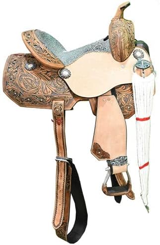 8" inches Seat Children Miniature Pony Kids Horse Saddle Western Equestrian Trail Premium Leather for Horse Riding and Best Horse Rider Pony Kids Miniature 8" inch Horse Saddle, CMP04
