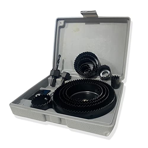 Kit Jogo Serra Copo Para Madeira Gesso Com 16 Peças 19 a 127mm Com Estojo Profissional