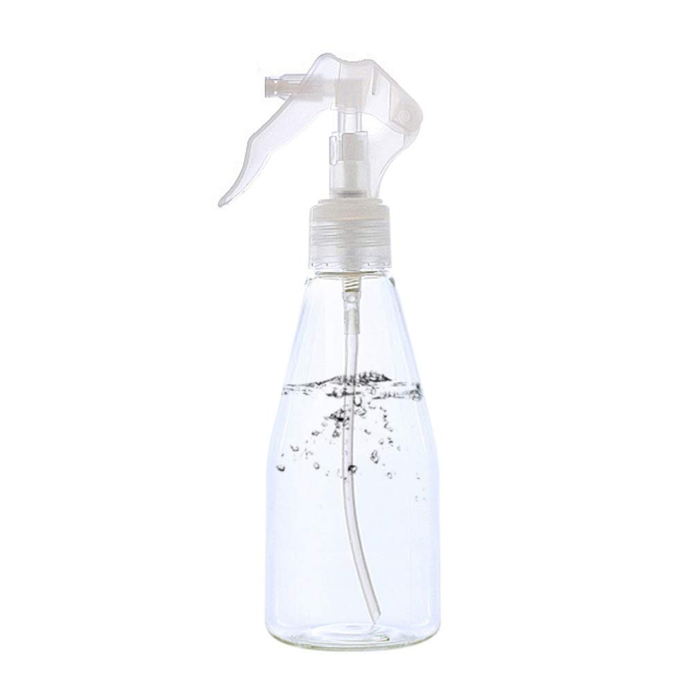 Lifeuping Empty Spray Bottle, 200ml Clear Plastic Bottle, Trigger Sprayer Fine Empty Mist Spray Bottle for Gardening, Cleaning, Air Freshening, Essential Oil