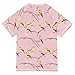 Kids Bathing Suits Boys Short Sleeve Girls Rash Guard Top 5T Sweet Goldfinch Birds Blush