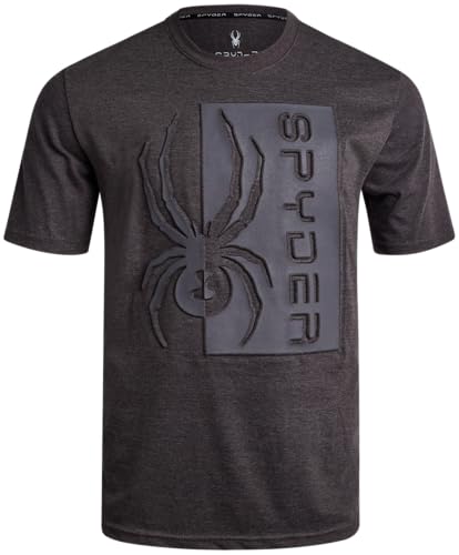Spyder Mens Graphic T-Shirts - Soft Cotton Blend Classic Crewneck Short Sleeve Shirts for Men, Casual Shirts for Daily Wear
