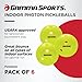 Gamma Photon Indoor Pickleballs Pack of 6, USAPA Approved, High-Visibility, Durable and Ultra-Balanced