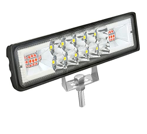 Feux de travail projecteur LED 48W 6500K et barre lumineuse 12V 24V pour camion et remorque
