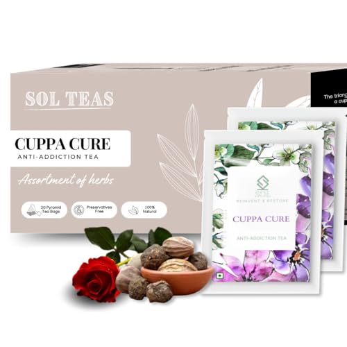 SOL - Reinvent & Restore Lung Detox Tea - Protects & Cleanses Lungs | Supports Quitting Smoking | Triphala, Fennel, Senna Leaves, Tulsi, Rose, Ginger, Pepper (40 Tea Bags) (B0CKQTSM48) Amazon Price History, Amazon Price Tracker