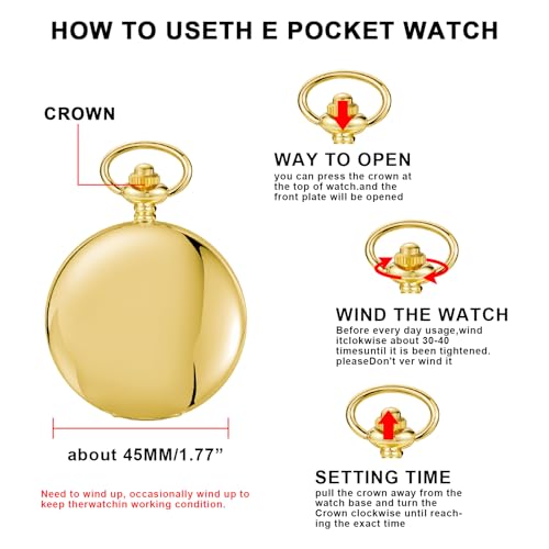 Image of Men's Mechanical Pocket Watch Black Rudder Pattern Double Open Hollow Roman Numerals Pocket Watch