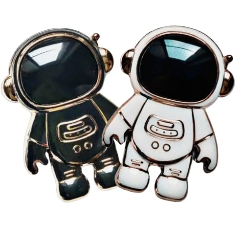 Astronaut Phone Stand and Bling Ring Combo, 2-Piece Accessory Set for Seamless Connecting and Versatile Compatibility (Blackwhite)-image-28
