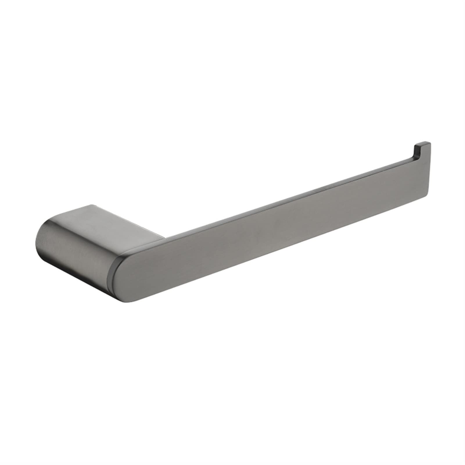 Barre porte-serviettes murale gris acier inoxydable pour salle de bain design