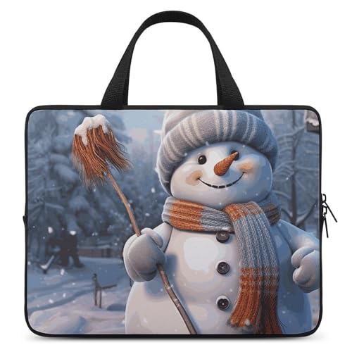 Housse de protection pour ordinateur 10" bonhomme de neige anti rayures