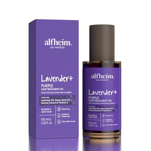 ALFHEIM Lavender+ Purple Hair Treatment Oil | Anti-Brass Toning & ...