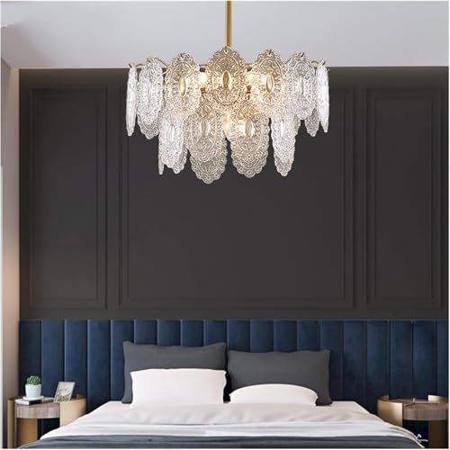 Lustres LED de salon pour remplacer un éclairage terne par une suspension cristal