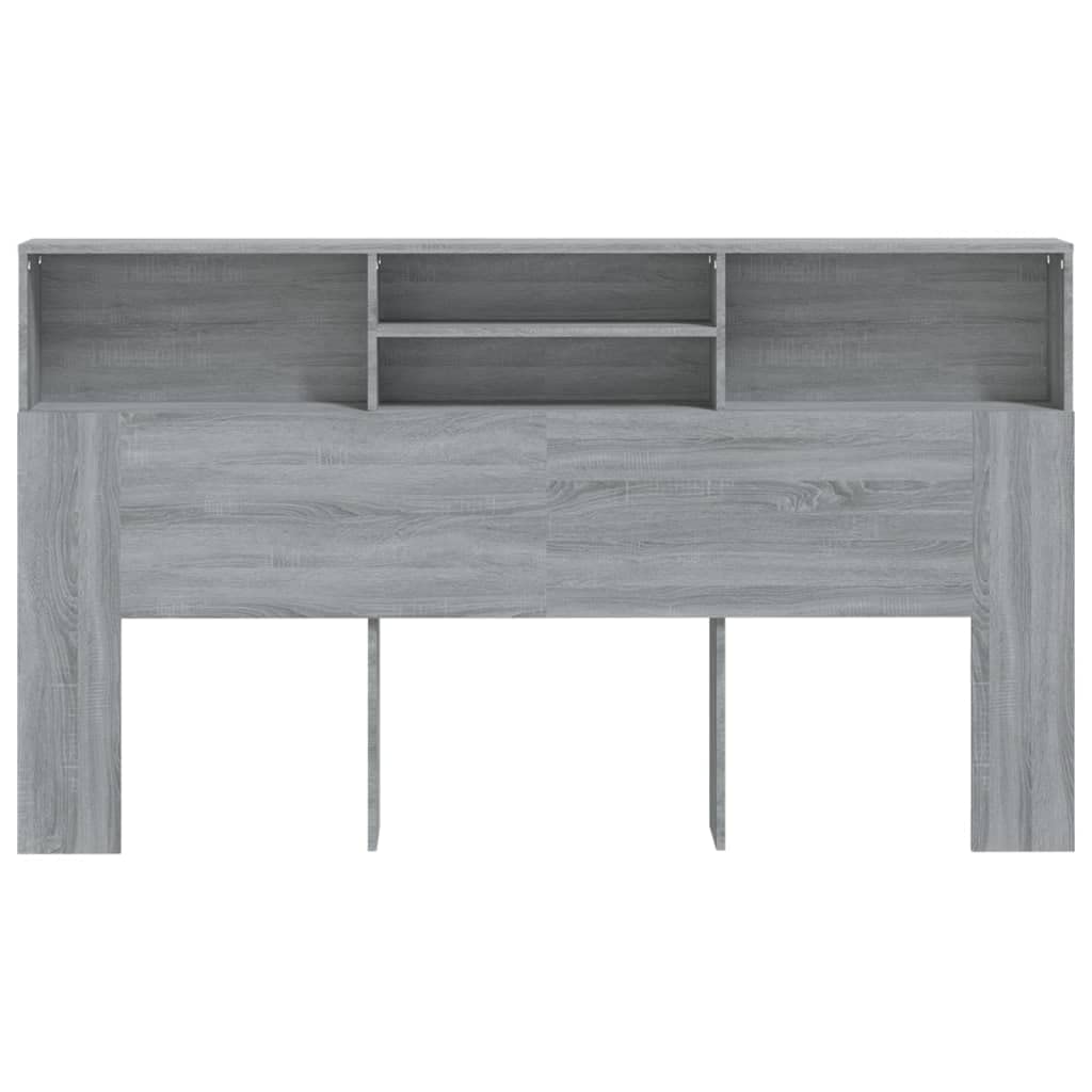 Armoire de tête de lit Sonoma gris 180x19x103,5 cm