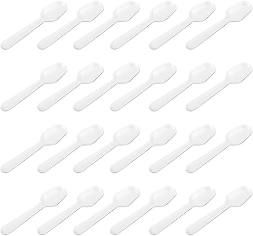 500 cucharas de degustación de plástico transparente, cucharaditas de mini cucharas de helado, cucharas de muestreo pequeñas, cucharas de yogur de